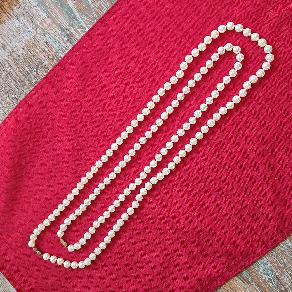 2 Two Strands Pearls 14 inch & 11 inch Estate Sale Find VINTAGE (BIN 008)